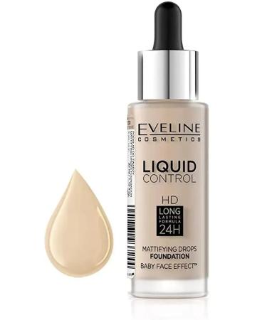 EVELINE Tonal cream- liquid base for the face 010 Light Beige