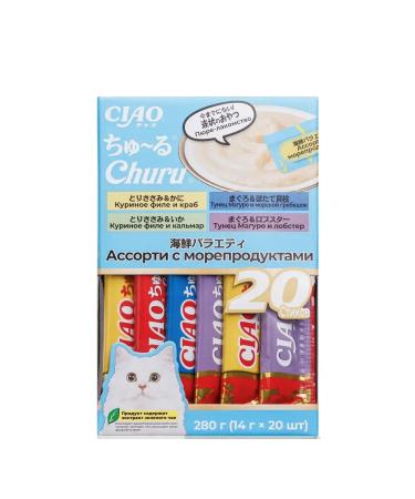 Inaba ciao a treat with seafood for cats 20x14 gr