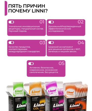Linni Probiotics and prebiotics complex SLIM Control of appetite Sasha - Buy Online on GoSupps.com