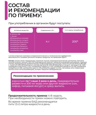 Linni Probiotics and prebiotics complex SLIM Control of appetite Sasha - Buy Online on GoSupps.com