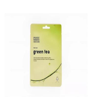 MONIC BEAUTY Face mask Green tea 25 ml 12 pcs - Buy Online on GoSupps.com
