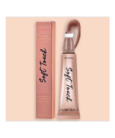 Blush with glitter and applicator Liquid corrector