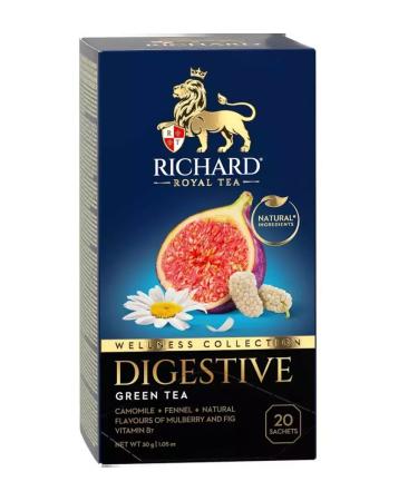 Richard Green tea digestive flavored 20 packs 2 packages - Buy Online on GoSupps.com