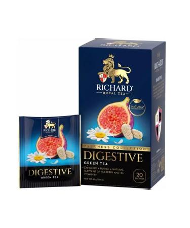 Richard Green tea digestive flavored 20 packs 2 packages - Buy Online on GoSupps.com