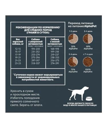 AlphaPet WOW for medium dogs for digestion of lambs brown rice 2kg - Buy Online on GoSupps.com