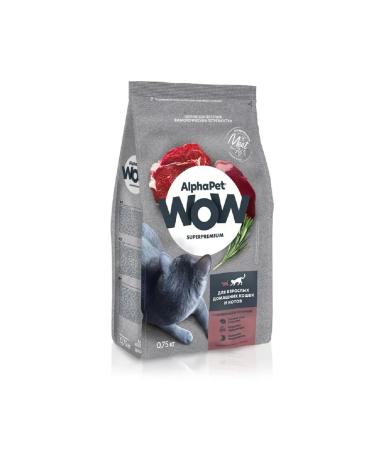 AlphaPet Wow feed for domestic cats and cats beef and liver 750g - Buy Online on GoSupps.com