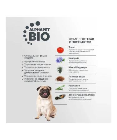 AlphaPet Superpremium medium -sized dogs for the gastrointestinal tract and giblets12kg - Buy Online on GoSupps.com