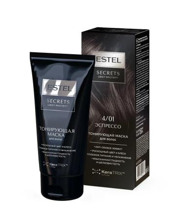ESTEL Tinting hair mask Secrets 4 01 espresso - Buy Online on GoSupps.com