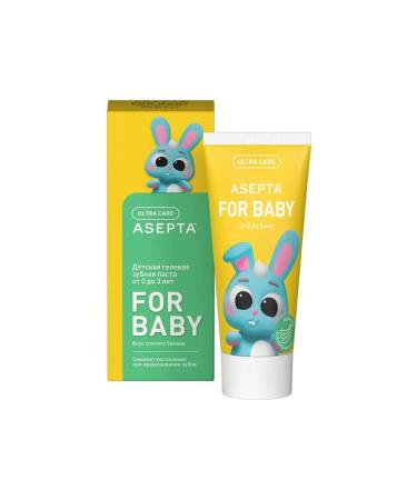 ASEPTA Paste tooth gel taste ripe banana children from 50 ml -2 pcs