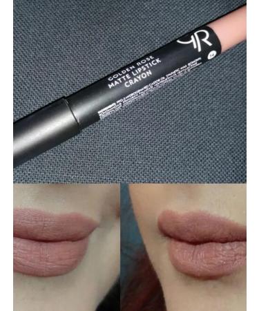 Lipstick Golden Rose Matte Crayon Matte Flower 14 - Buy Online on GoSupps.com