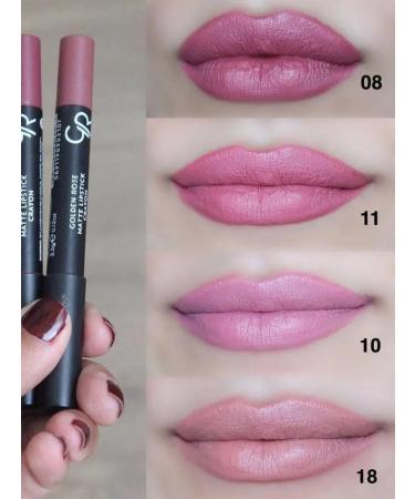 Lipstick Golden Rose Matte Crayon matte color 18 - Buy Online on GoSupps.com