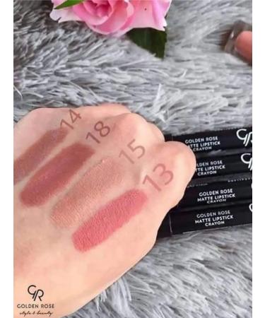 Lipstick Golden Rose Matte Crayon matte color 22 - Buy Online on GoSupps.com