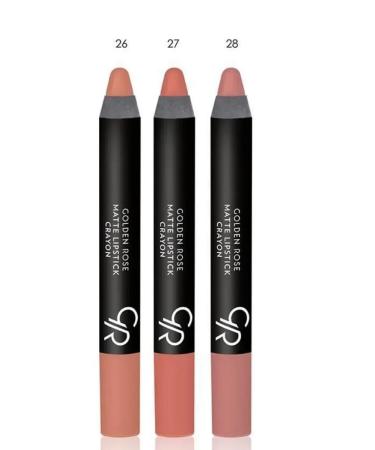 Lipstick Golden Rose Matte Crayon Golden Matte color 27 - Buy Online on GoSupps.com