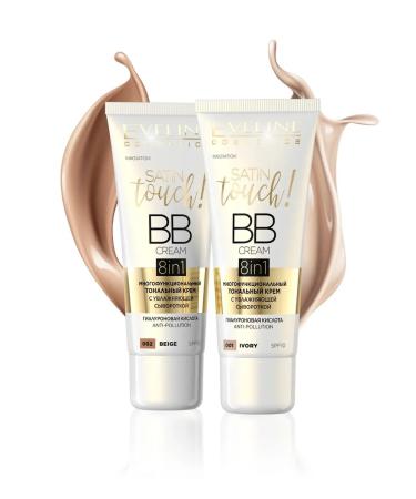 EVELINE Cream Satin Touch BB Cream 8V1 shade 002 - Buy Online on GoSupps.com