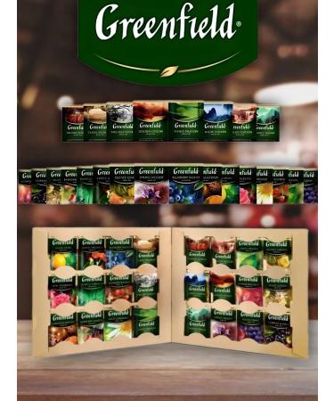 Greenfield Gift set of assorted tea in bags of 24 types 96 pcs - Buy Online on GoSupps.com