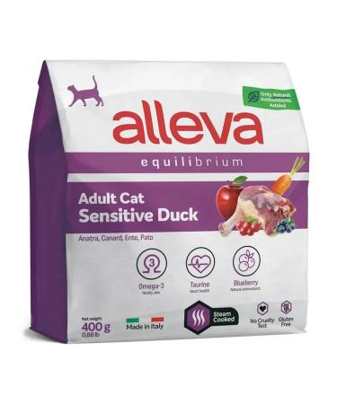 Alleva Equilibrium Sensitive Adult Cat (duck) 400 g - Buy Online on GoSupps.com