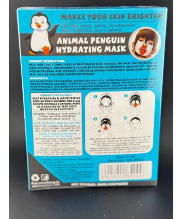 BESTQUALITY1 Moisturizing fabric mask Penguin 10 pcs - Buy Online on GoSupps.com