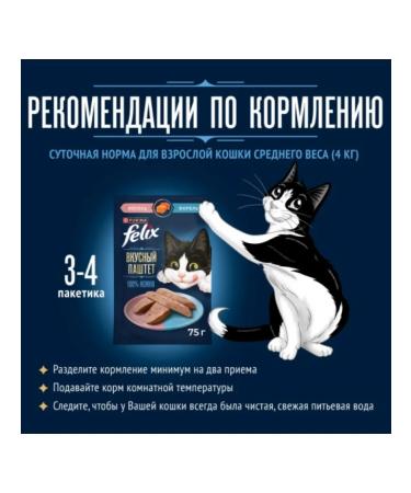 FELIX Food delicious paste for cats salmon and trout 75 g 18pcs - Buy Online on GoSupps.com