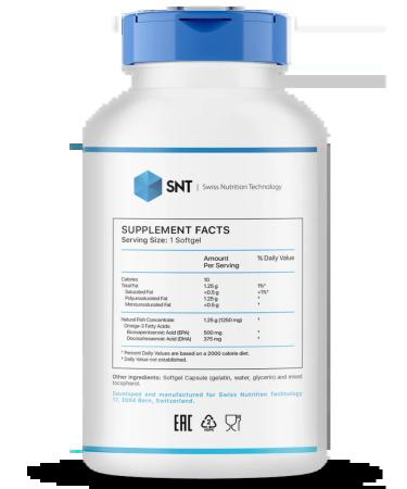 SNT Swiss Nutrition Technology Fish oil Ultra Omega-3 180 cap - Buy Online on GoSupps.com