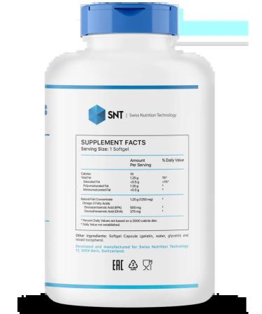 SNT Swiss Nutrition Technology Fish oil Ultra Omega-3 300 cap - Buy Online on GoSupps.com