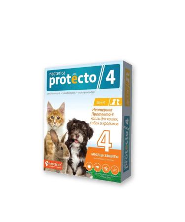 NEOTERICA PROTECTO Drops for cats dogs rabbits from fleas ticks - Buy Online on GoSupps.com