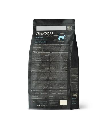 Grandorf Feed meat of the lamb with a battal for sterilized cats 2 kg - Buy Online on GoSupps.com