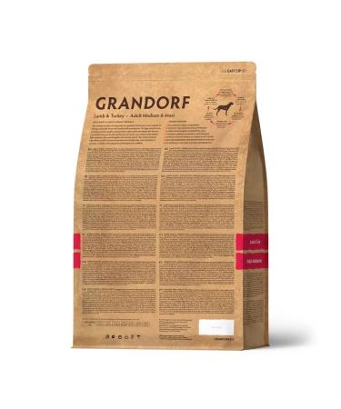 Grandorf Dog feed media. and cereals. lambs with turkey 10 kg - Buy Online on GoSupps.com