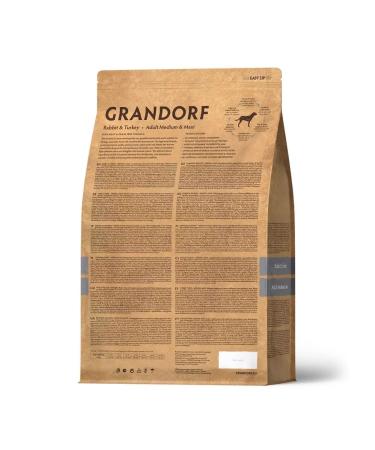 Grandorf Dog feed media. and cereals. rock rabbit with turkey 1 kg - Buy Online on GoSupps.com