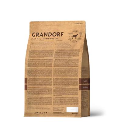 Grandorf Medium and large breeds food duck with turkey 3 kg - Buy Online on GoSupps.com
