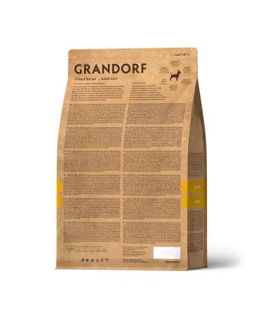 Grandorf Feed for dogs of small breeds four types of mini meat 1 kg - Buy Online on GoSupps.com