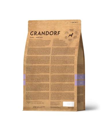 Grandorf Feed for adult dogs of small breeds of the Mini turkey 1 kg - Buy Online on GoSupps.com