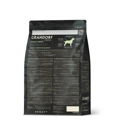 Grandorf Bezernary feed of turkey meat with a battal for dogs 10 kg - Buy Online on GoSupps.com