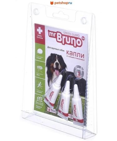 Mr Bruno Replaced drops for large dogs more than 30 kg 3x4 ml