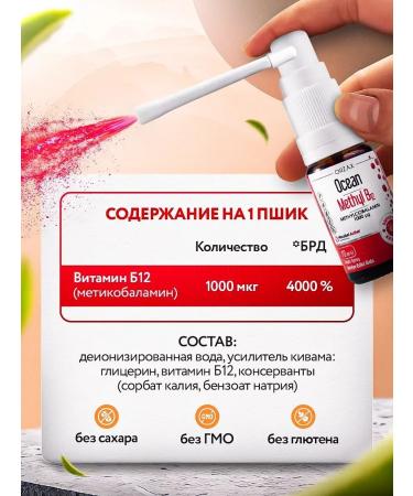 Vitamin B12 methylcobalamin spray - Buy Online on GoSupps.com