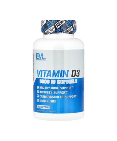EVLution Nutrition Vitamin D3 5 thousand. MI 120 soft tablets