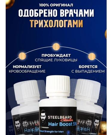 STEELBEARD Hair and beard growth 5% mesoroller - Buy Online on GoSupps.com
