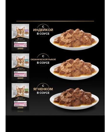 PRO PLAN Wet feed for sensitive digestion 85 g x 40 pcs - Buy Online on GoSupps.com