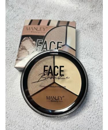 MANLEY Palette for contouring 3 in 1 - Buy Online on GoSupps.com
