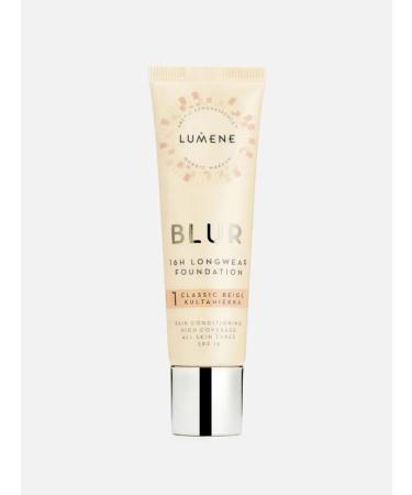 Lumene Sustainable foundation of 16 hours SPF 15 Blur tone 1
