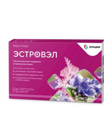 Estrovel 30 pcs capsule weighing 520 mg - Buy Online on GoSupps.com