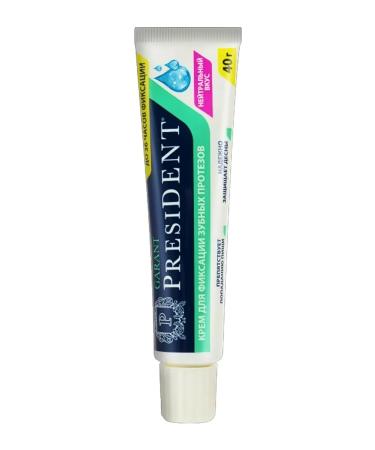 PRESIDENT Cream for fixing dentures neutral taste 2 pcs - Buy Online on GoSupps.com