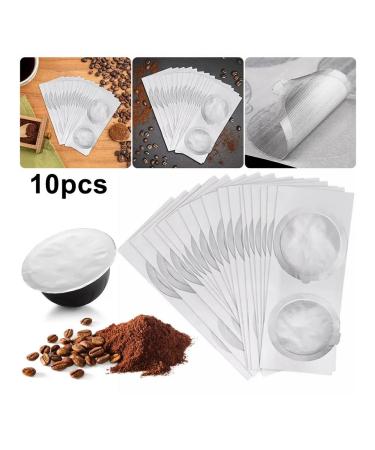 Aluminum lids for coffee capsules Vertoo 10 pcs - Buy Online on GoSupps.com