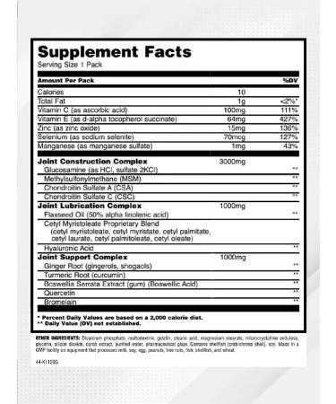 Animal Glucosamine chondroitin MSM for joints and ligaments set - Buy Online on GoSupps.com