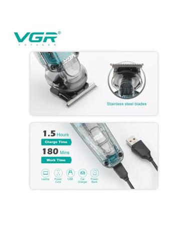VGR Trimmer for the face of the nose and head V-949 - Buy Online on GoSupps.com