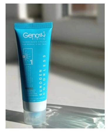 GenoBiotic Sunscreen for normal and dry skin colorless - Buy Online on GoSupps.com
