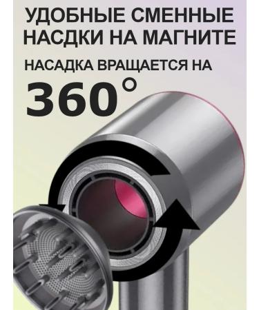 Professional hairdryer for all types of hair 5 nozzles - Buy Online on GoSupps.com