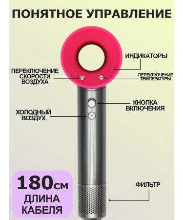 Professional hairdryer for all types of hair 5 nozzles - Buy Online on GoSupps.com