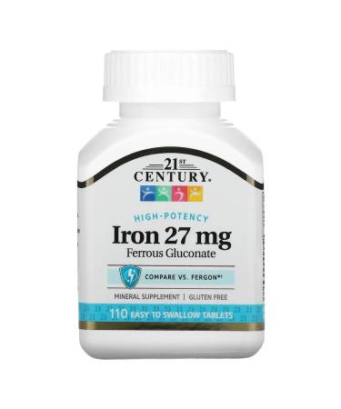 21st Century Highly efficient iron 27 mg 110 tablets