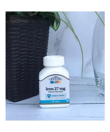 21st Century Highly efficient iron 27 mg 110 tablets - Buy Online on GoSupps.com