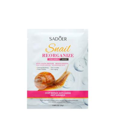 Domny Moisturizing tissue mask with extract mucin Snails 6 pcs